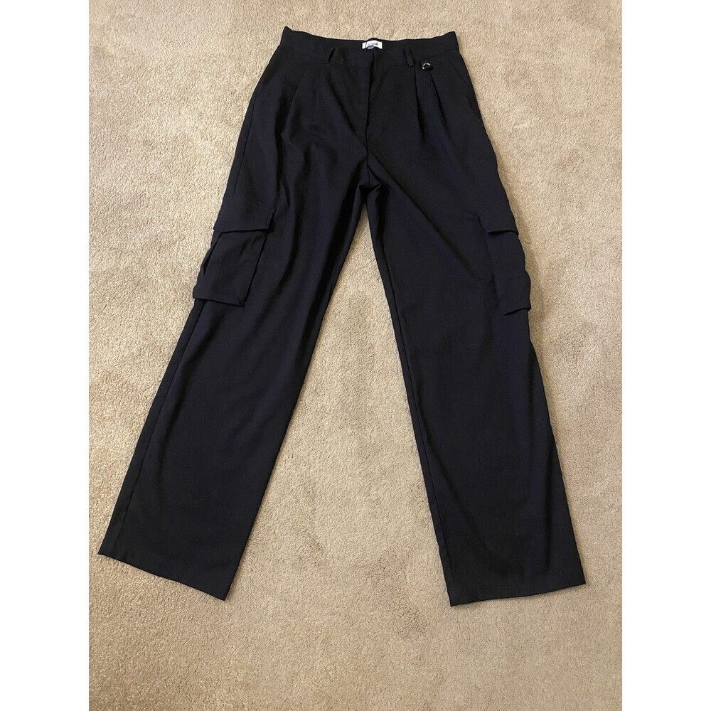 Garage High Waisted Black Wide Leg Cargo Pants Y2k Era Women’s Size M